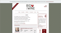 Desktop Screenshot of bidforwine.co.uk