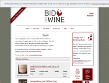 Tablet Screenshot of bidforwine.co.uk
